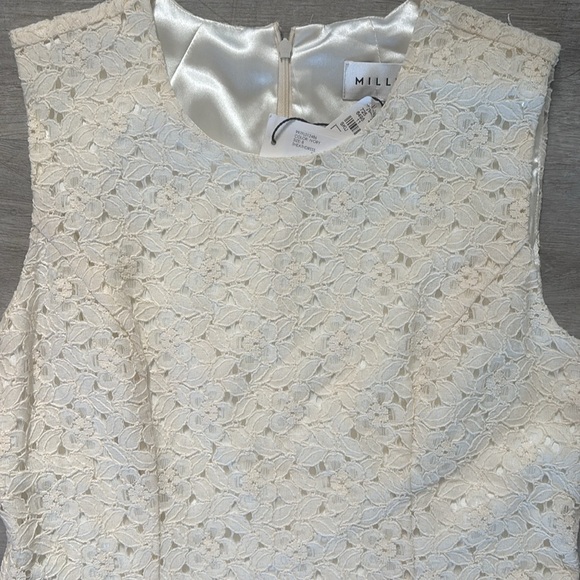 Ivory Milly NWT mini sheath dress lace Sz 8 NWT org $450 - Picture 2 of 11